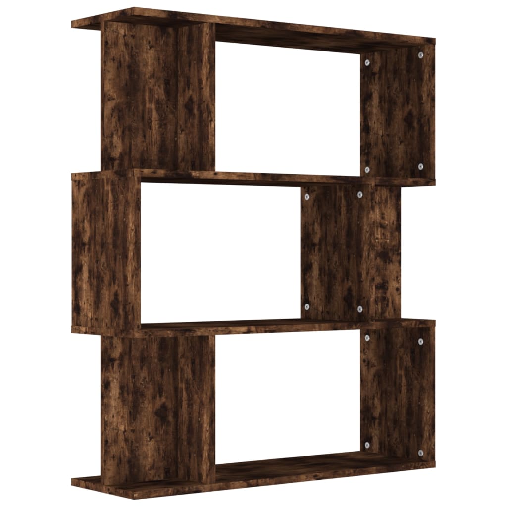 Boekenkast / kamerscherm 80x24x96 cm bewerkt hout gerookt eiken is nu te koop bij PeponiXL, paradijselijk wonen!