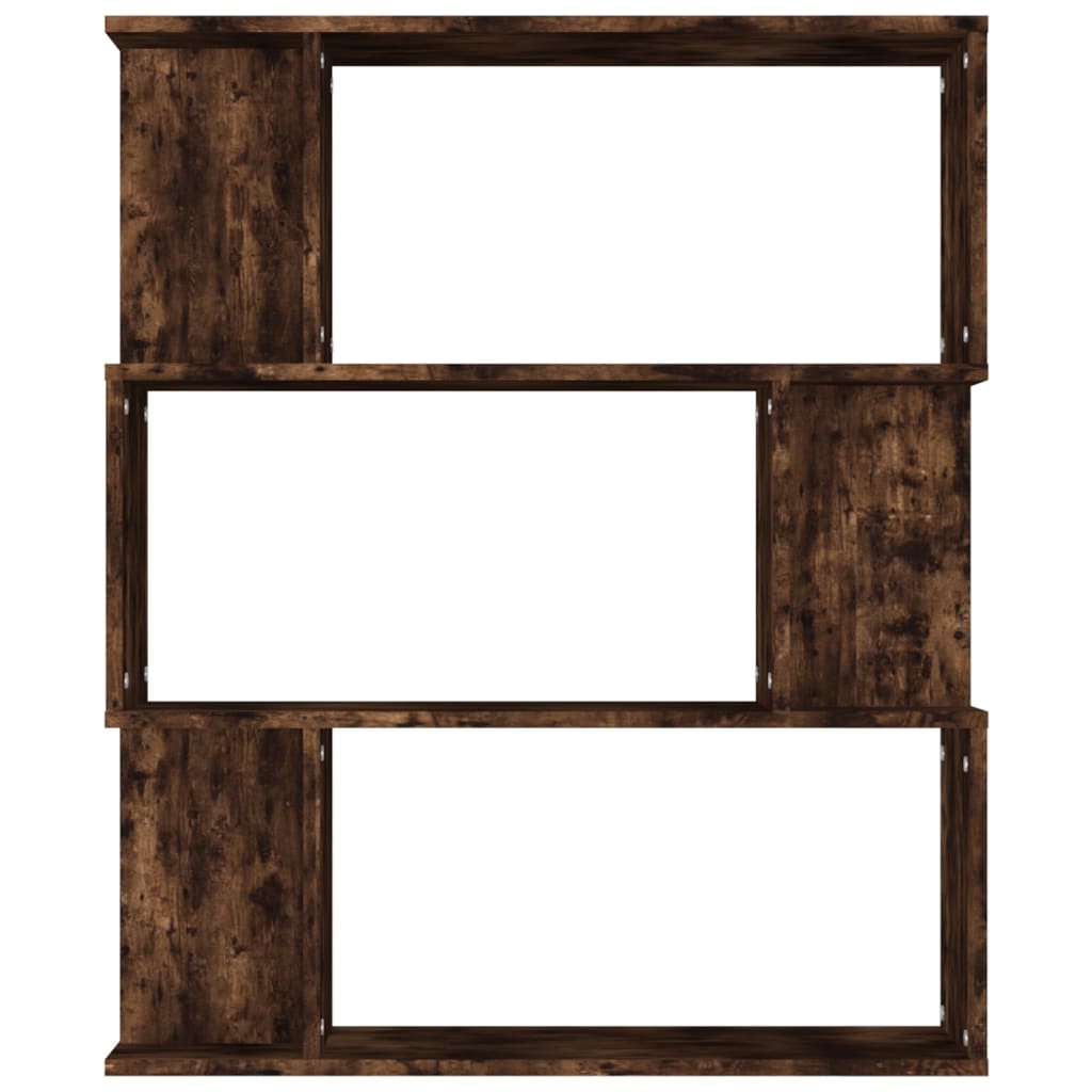 Boekenkast / kamerscherm 80x24x96 cm bewerkt hout gerookt eiken is nu te koop bij PeponiXL, paradijselijk wonen!