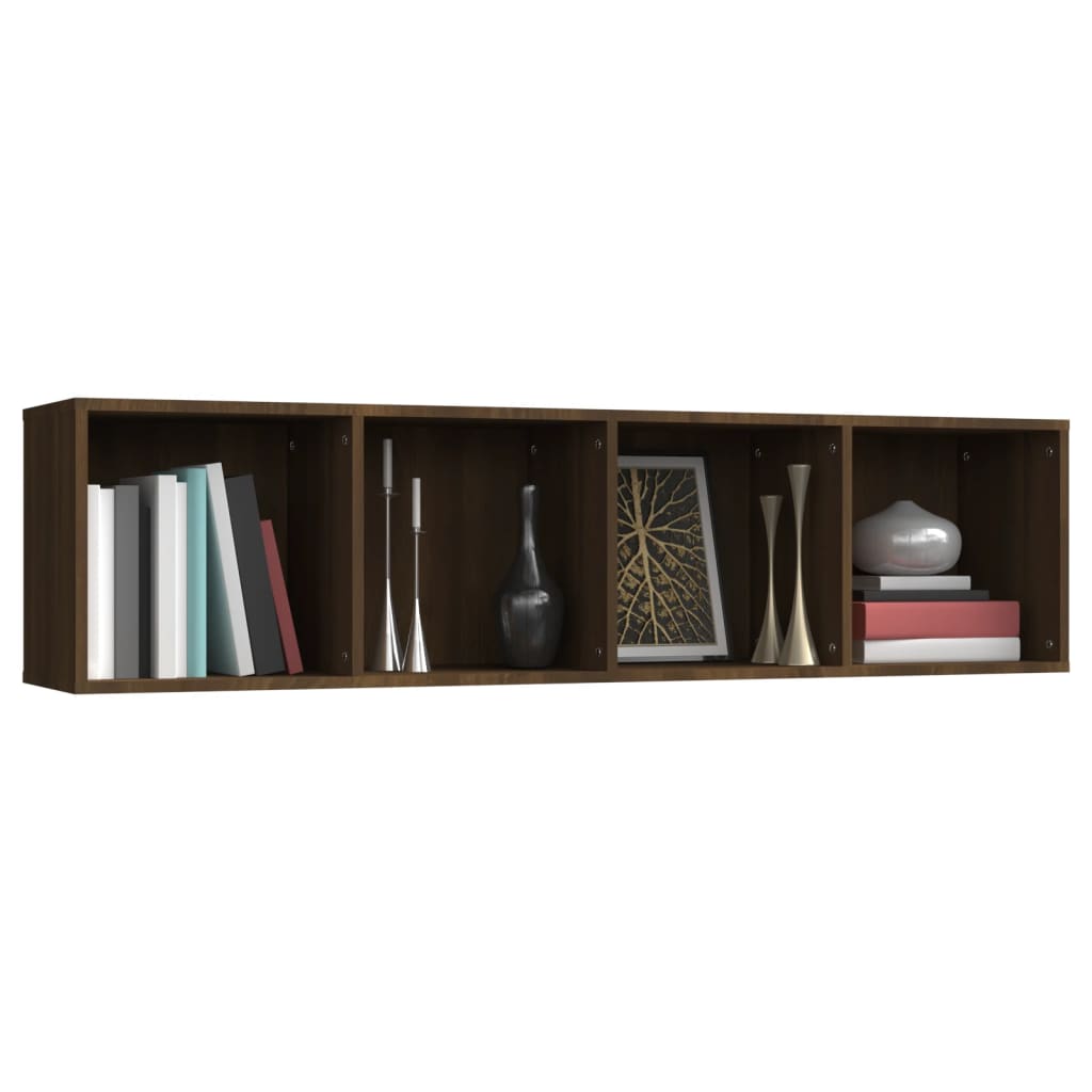 Boekenkast / tv-meubel 143x30x36 cm bruin eikenkleurig is nu te koop bij PeponiXL, paradijselijk wonen!