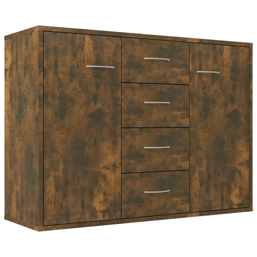 Dressoir 88x30x65 cm bewerkt hout gerookt eikenkleurig is nu te koop bij PeponiXL, paradijselijk wonen!