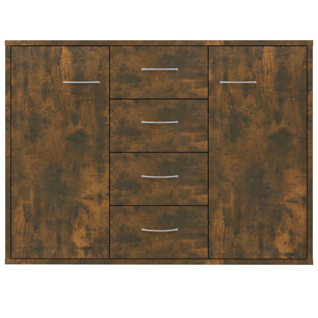 Dressoir 88x30x65 cm bewerkt hout gerookt eikenkleurig is nu te koop bij PeponiXL, paradijselijk wonen!