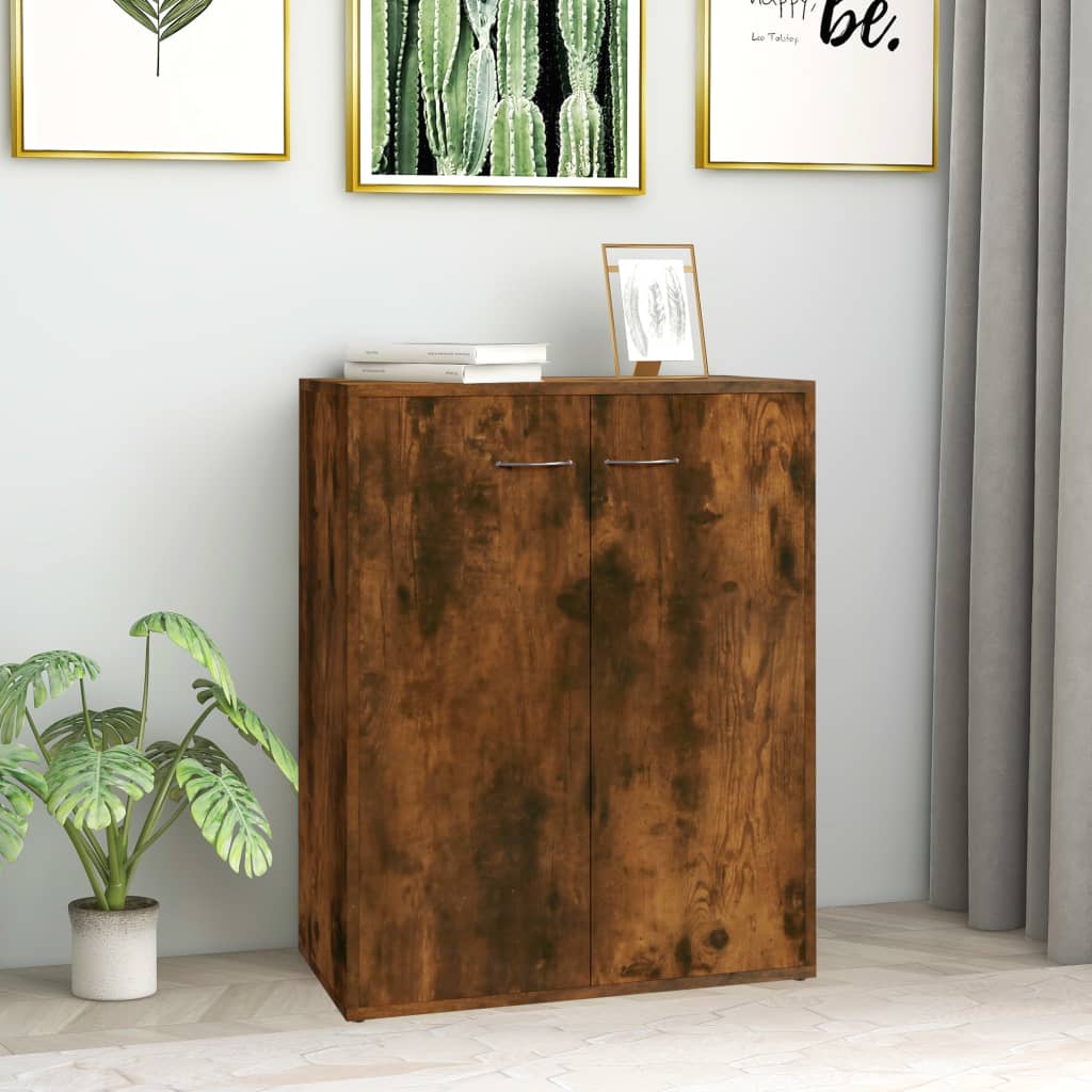 Dressoir 60x30x75 cm bewerkt hout gerookt eikenkleurig is nu te koop bij PeponiXL, paradijselijk wonen!