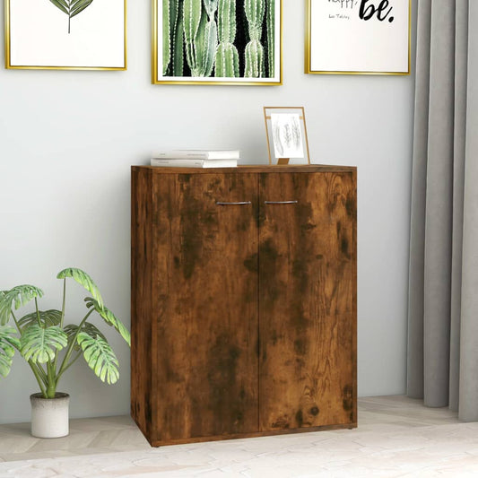 Dressoir 60x30x75 cm bewerkt hout gerookt eikenkleurig is nu te koop bij PeponiXL, paradijselijk wonen!
