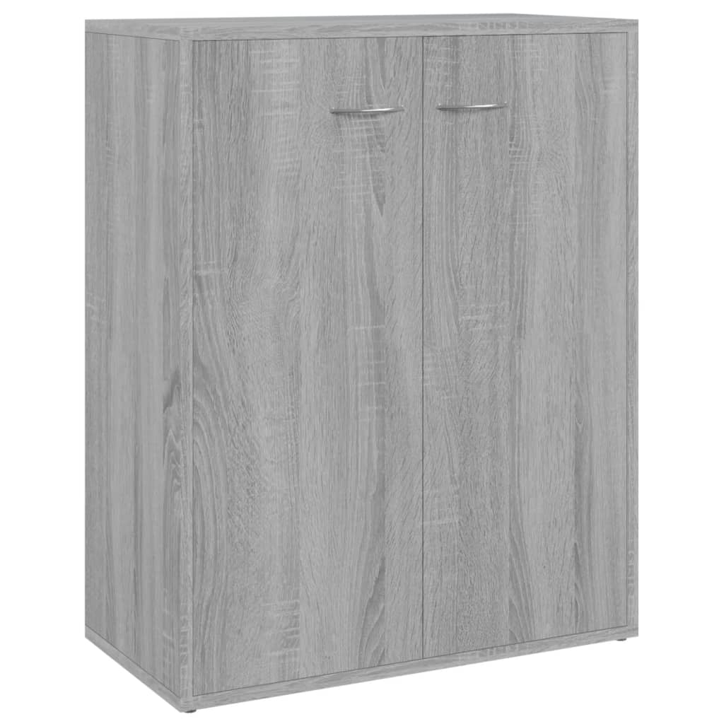 Dressoir 60x30x75 cm bewerkt hout grijs sonoma eikenkleurig is nu te koop bij PeponiXL, paradijselijk wonen!