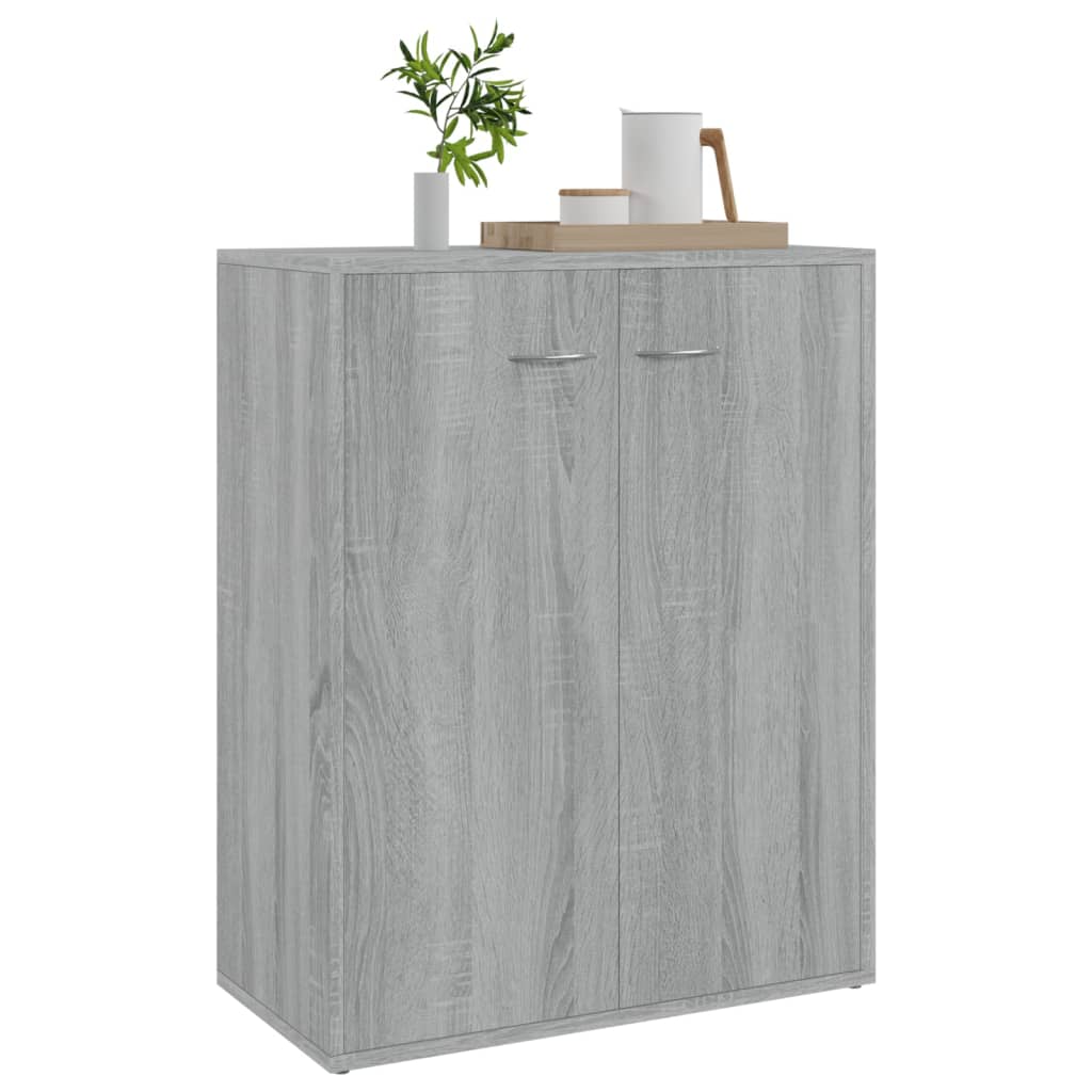 Dressoir 60x30x75 cm bewerkt hout grijs sonoma eikenkleurig is nu te koop bij PeponiXL, paradijselijk wonen!