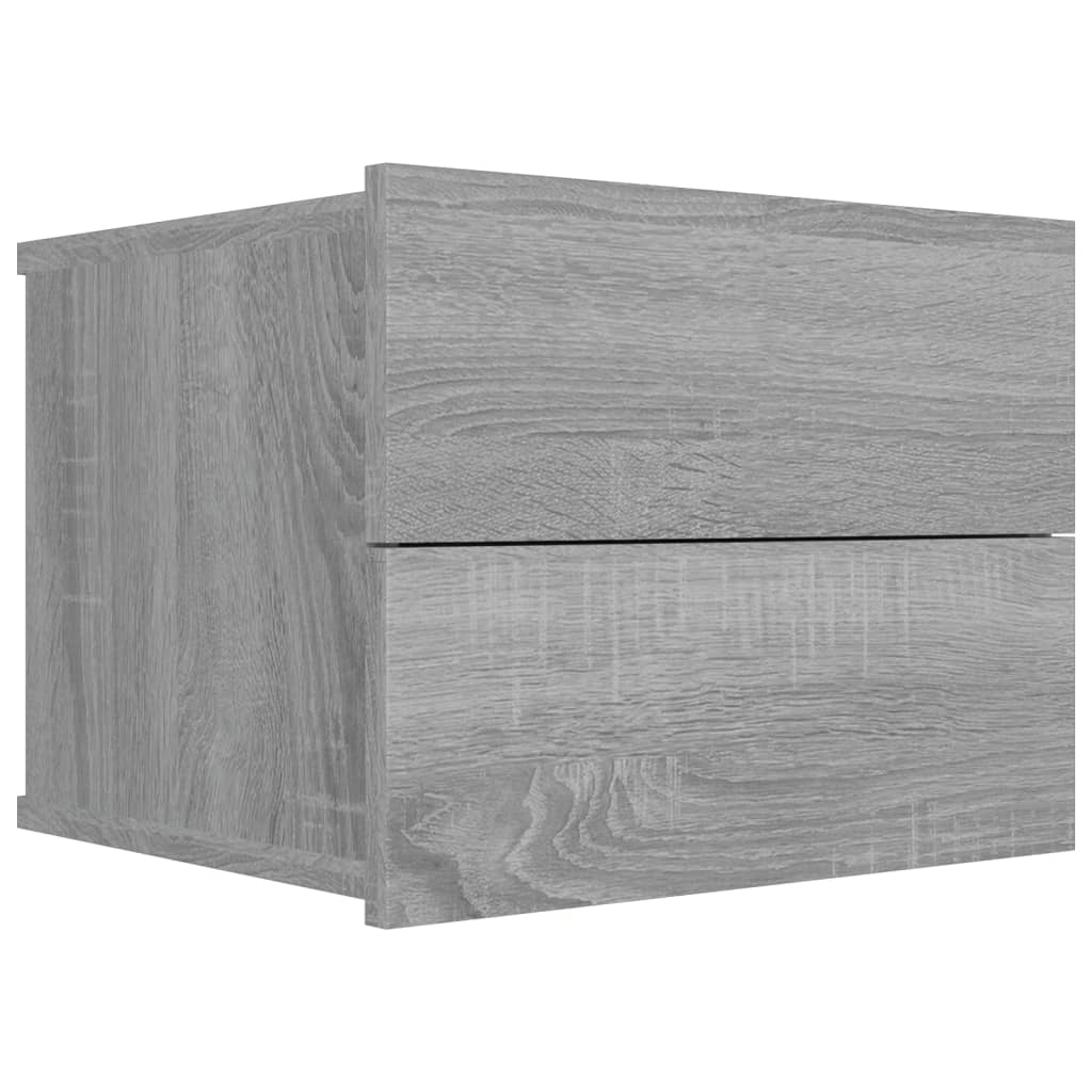Nachtkastjes 2 st 40x30x30 cm bewerkt hout grijs sonoma eiken is nu te koop bij PeponiXL, paradijselijk wonen!