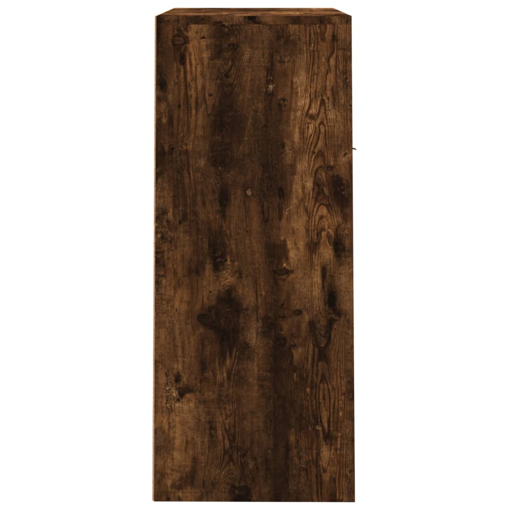 Schoenenkast 60x35x84 cm bewerkt hout gerookt eikenkleurig is nu te koop bij PeponiXL, paradijselijk wonen!