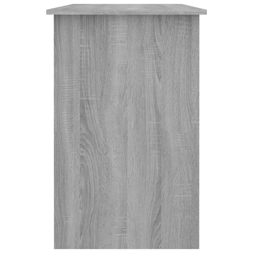 Bureau 100x50x76 cm bewerkt hout grijs sonoma eikenkleurig is nu te koop bij PeponiXL, paradijselijk wonen!
