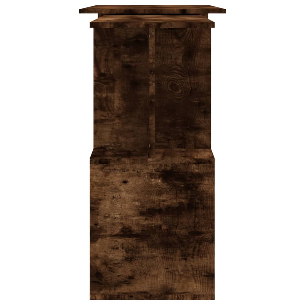 Hoekbureau 200x50x76 cm bewerkt hout gerookt eikenkleur is nu te koop bij PeponiXL, paradijselijk wonen!