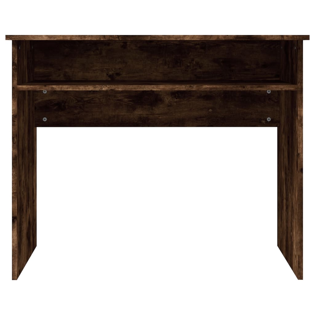 Bureau 90x50x74 cm bewerkt hout gerookt eikenkleurig is nu te koop bij PeponiXL, paradijselijk wonen!