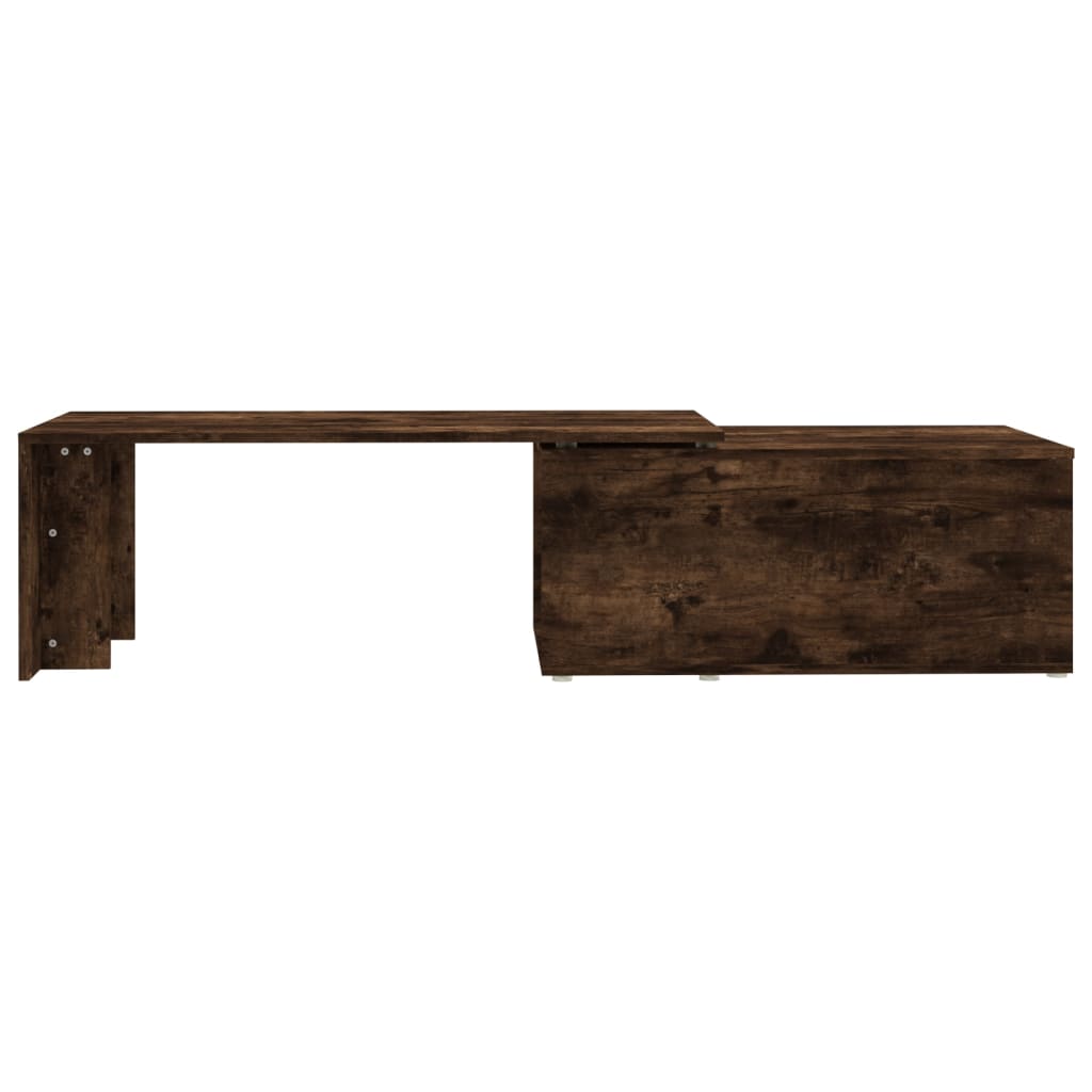 Salontafel 150x50x35 cm bewerkt hout gerookt eikenkleurig is nu te koop bij PeponiXL, paradijselijk wonen!