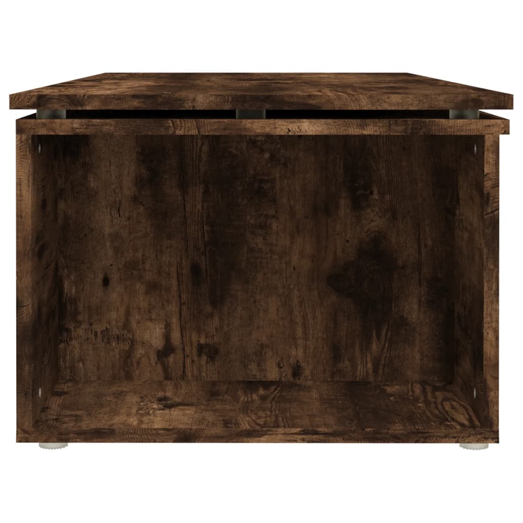 Salontafel 150x50x35 cm bewerkt hout gerookt eikenkleurig is nu te koop bij PeponiXL, paradijselijk wonen!