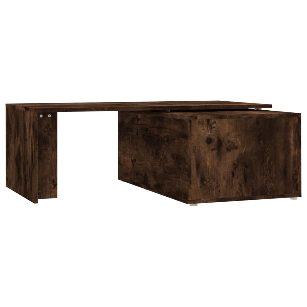 Salontafel 150x50x35 cm bewerkt hout gerookt eikenkleurig is nu te koop bij PeponiXL, paradijselijk wonen!