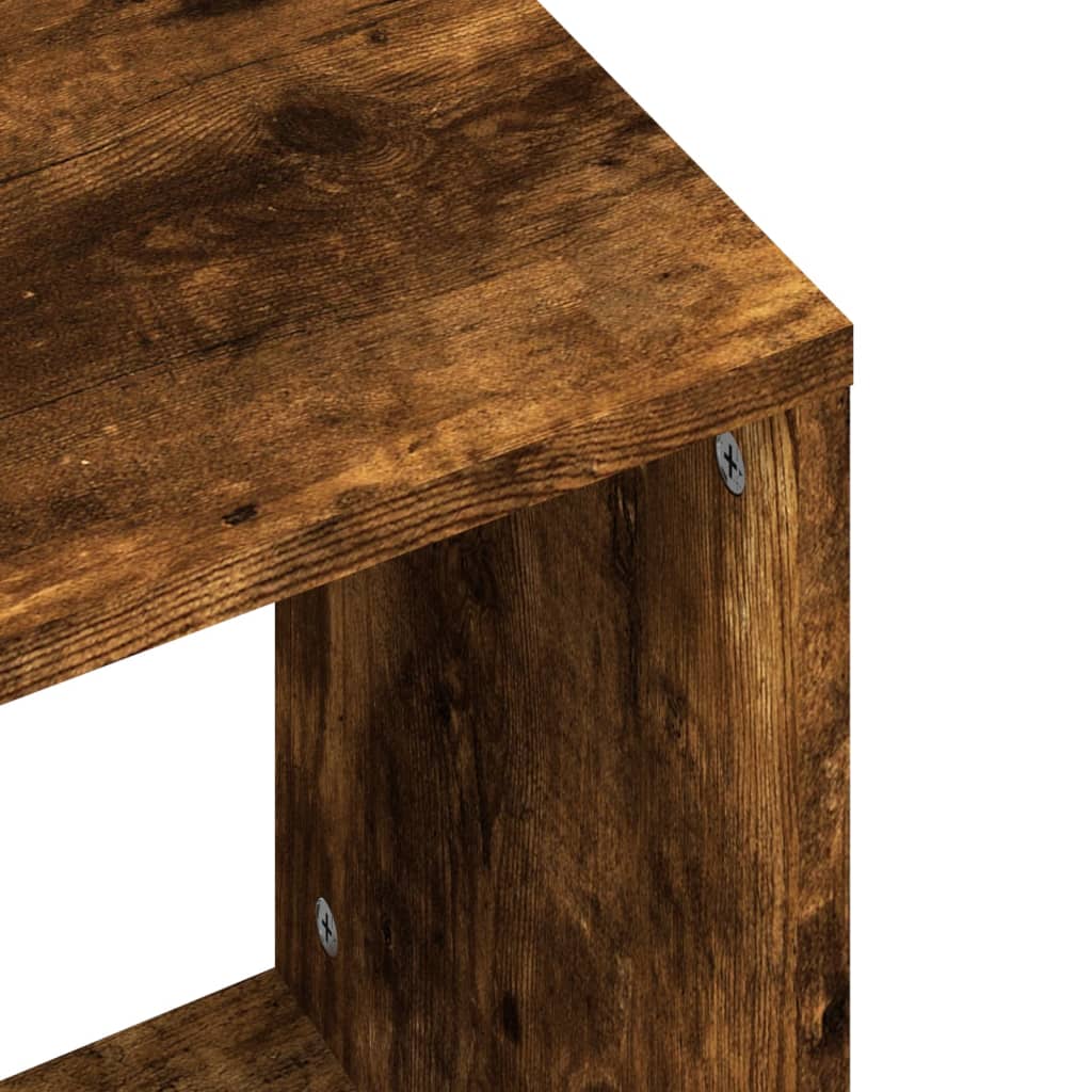 2-delige Tafeltjesset bewerkt hout gerookt eikenkleurig is nu te koop bij PeponiXL, paradijselijk wonen!