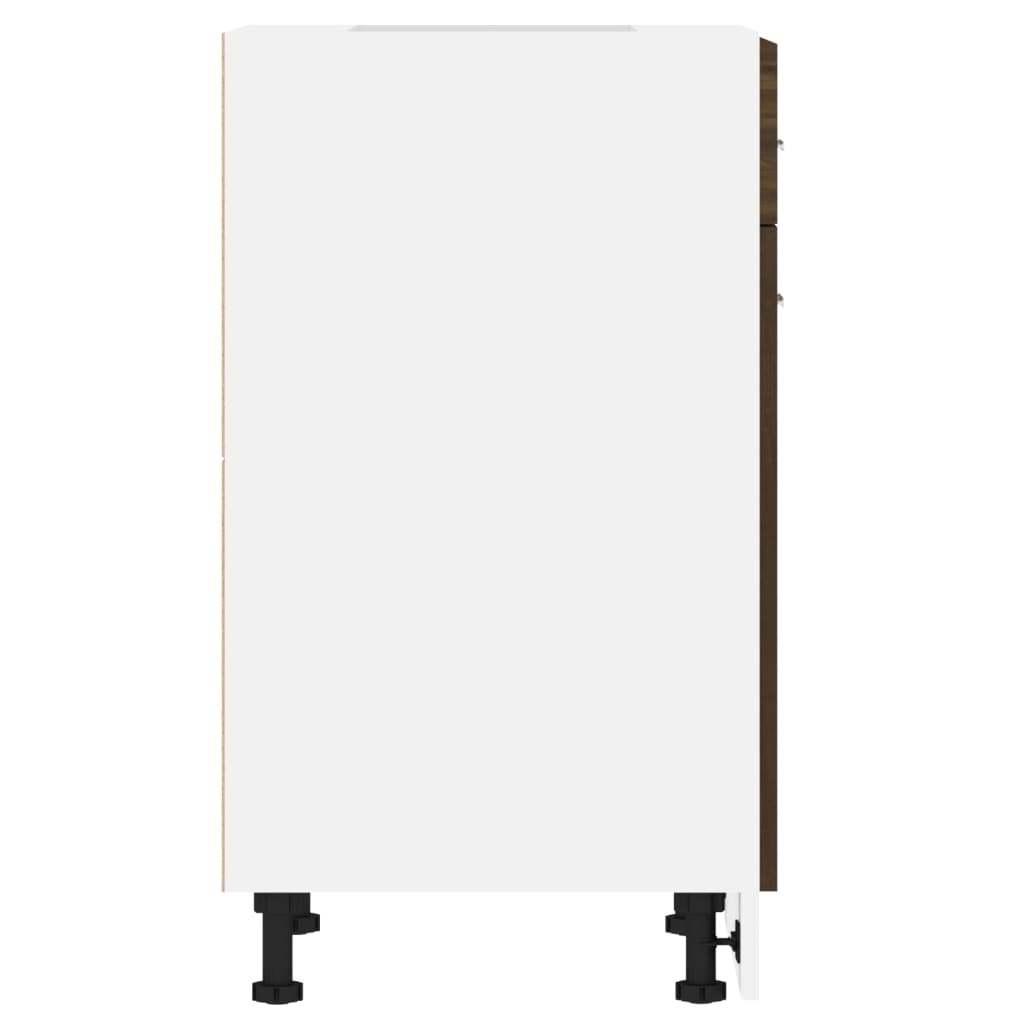 Onderkast met lade Lyon 50x46x81,5 cm bruin eikenkleur is nu te koop bij PeponiXL, paradijselijk wonen!