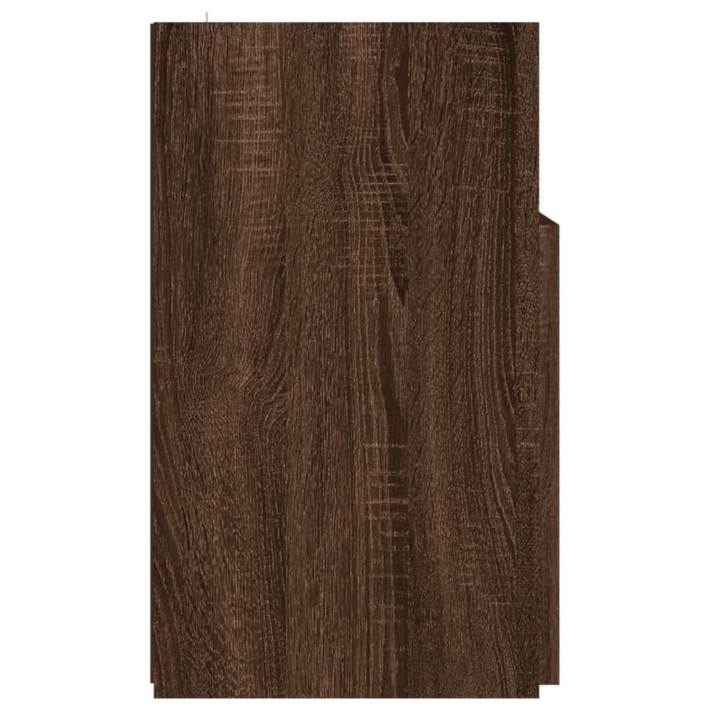 Tv-meubel met LED-verlichting 120x30x50 cm bruin eikenkleur is nu te koop bij PeponiXL, paradijselijk wonen!