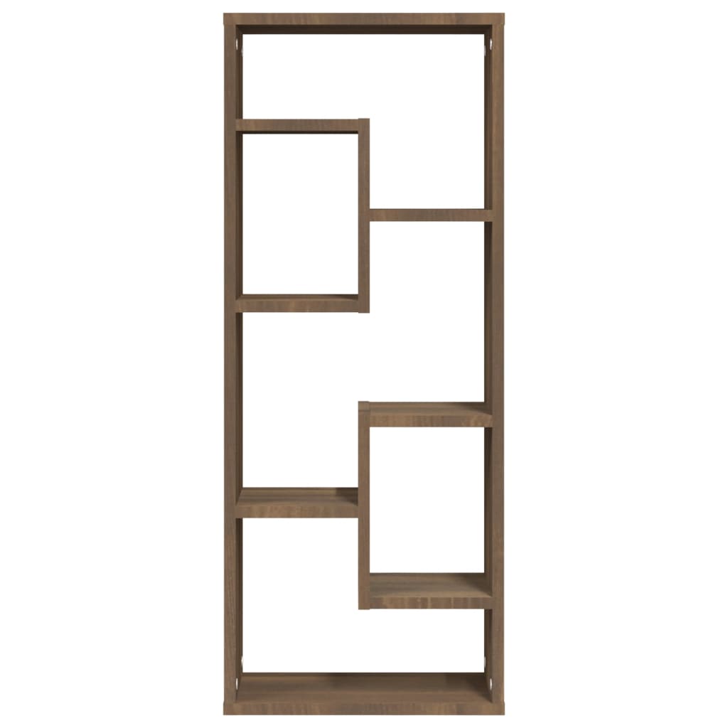 Wandschap 36x16x90 cm bewerkt hout bruin eikenkleur is nu te koop bij PeponiXL, paradijselijk wonen!