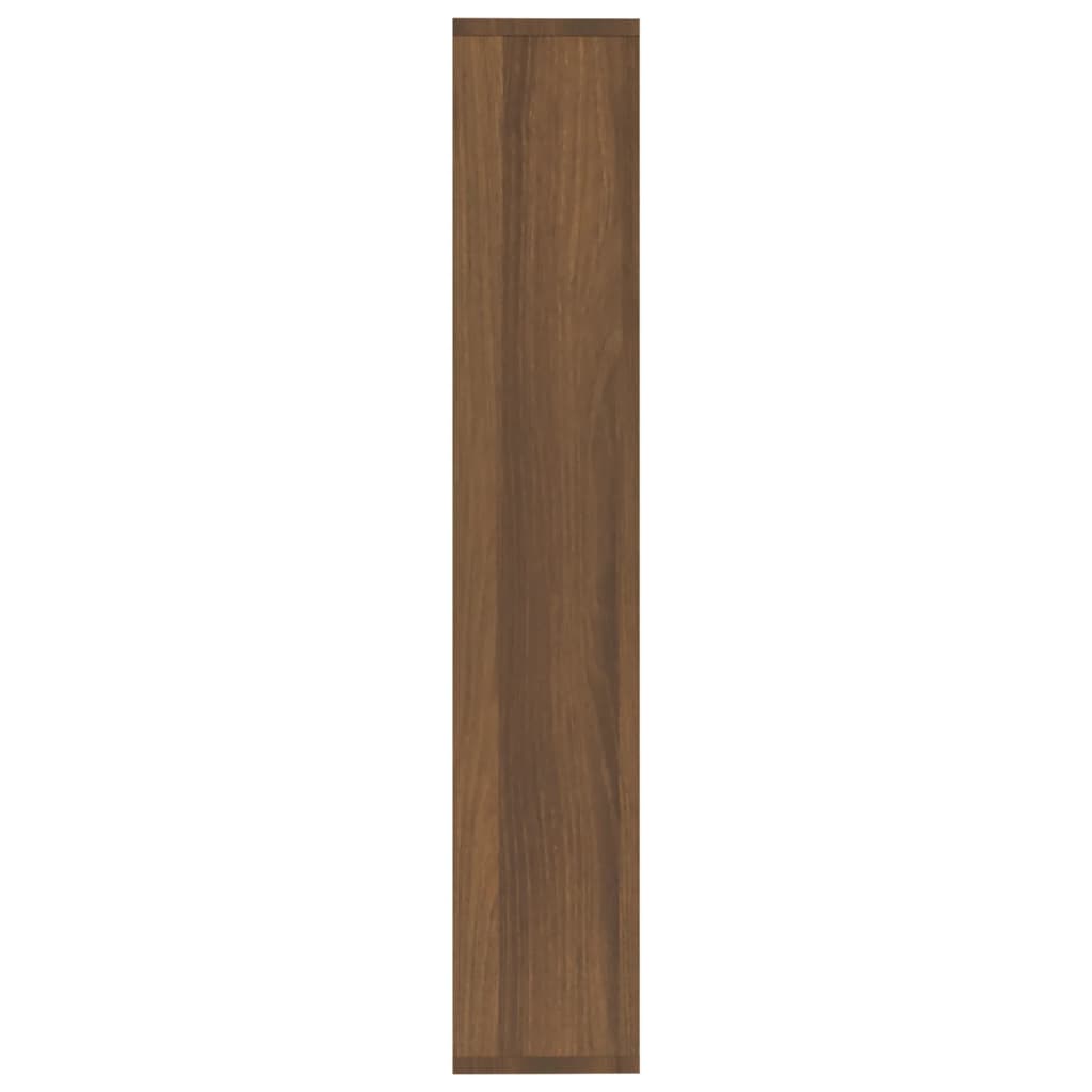 Wandschap 36x16x90 cm bewerkt hout bruin eikenkleur is nu te koop bij PeponiXL, paradijselijk wonen!