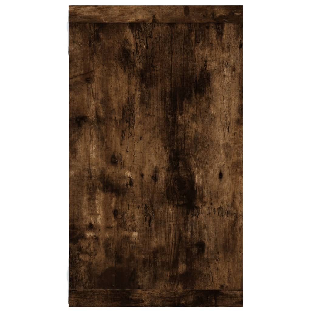 Wandschappen kubus 2 st 80x15x26,5 cm hout gerookt eikenkleurig is nu te koop bij PeponiXL, paradijselijk wonen!