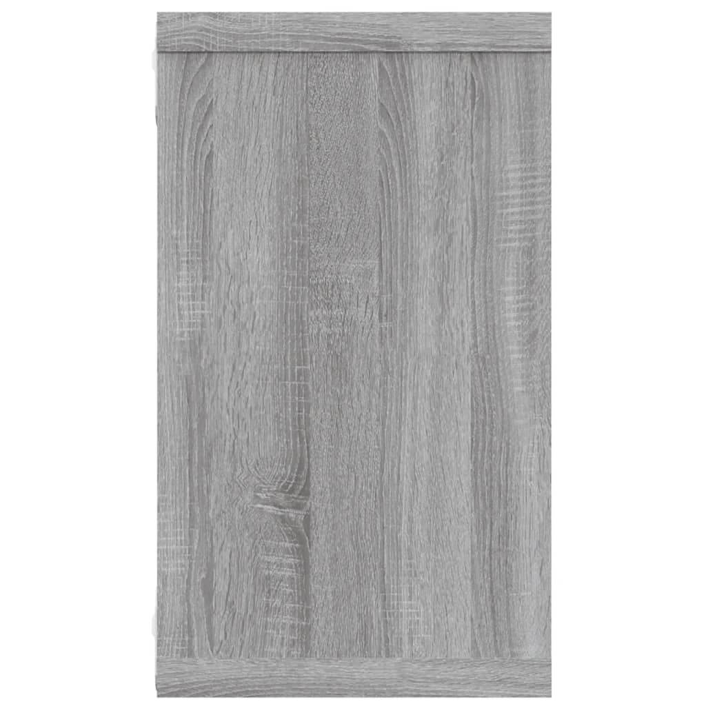 Wandschappen kubus 4 st 80x15x26,5 cm bewerkt hout grijs sonoma is nu te koop bij PeponiXL, paradijselijk wonen!