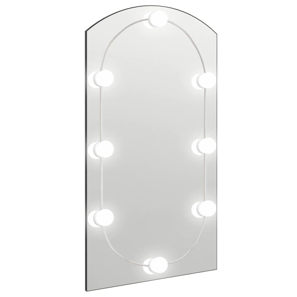 Spiegel met LED-verlichting boog 90x45 cm glas is nu te koop bij PeponiXL, paradijselijk wonen!