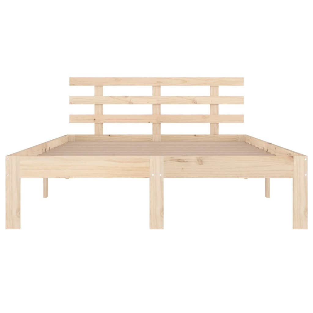 Bedframe massief hout 140x190 cm is nu te koop bij PeponiXL, paradijselijk wonen!