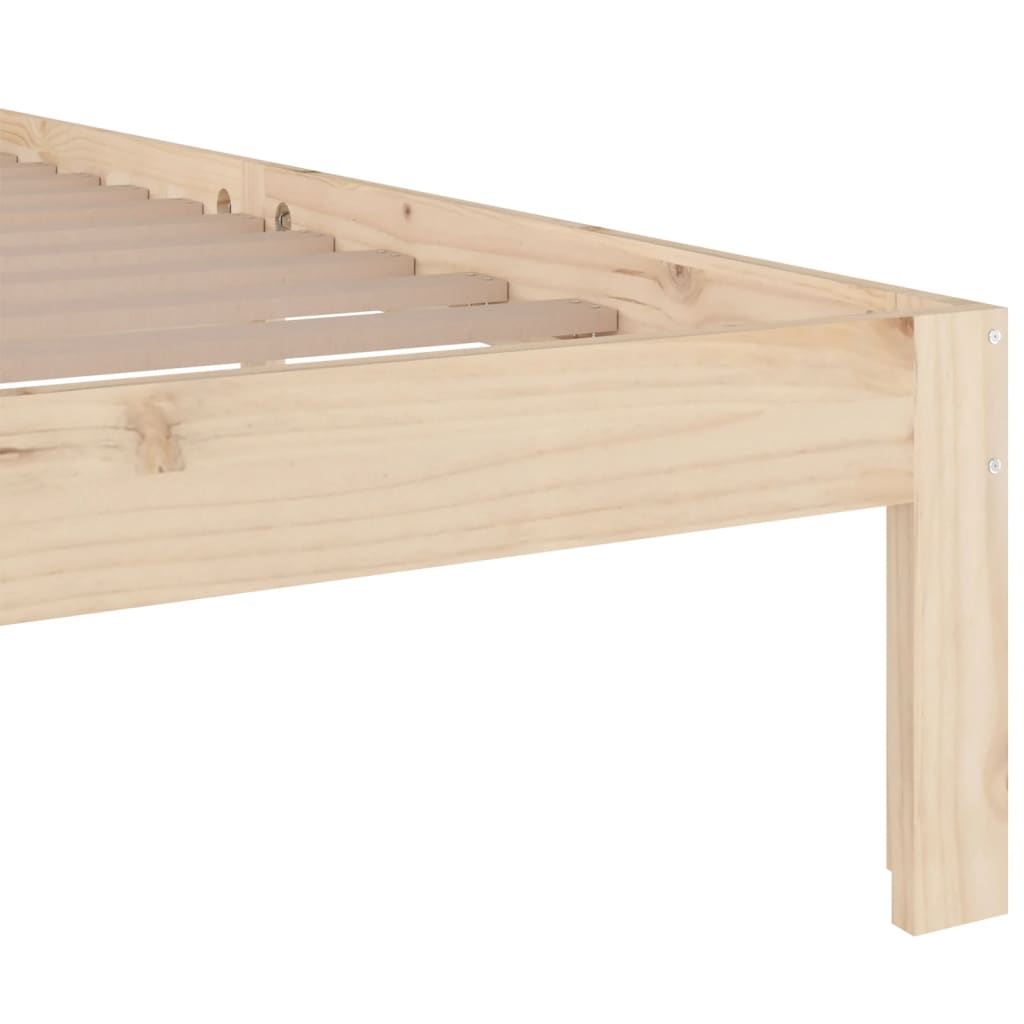 Bedframe massief hout 140x190 cm is nu te koop bij PeponiXL, paradijselijk wonen!