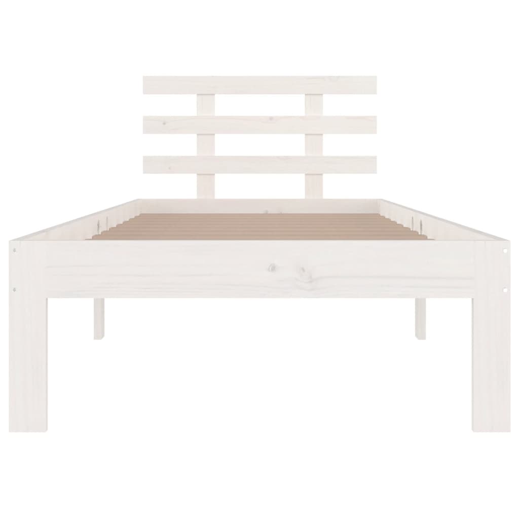 Bedframe massief hout wit 100x200 cm is nu te koop bij PeponiXL, paradijselijk wonen!