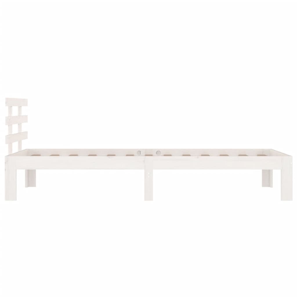 Bedframe massief hout wit 100x200 cm is nu te koop bij PeponiXL, paradijselijk wonen!