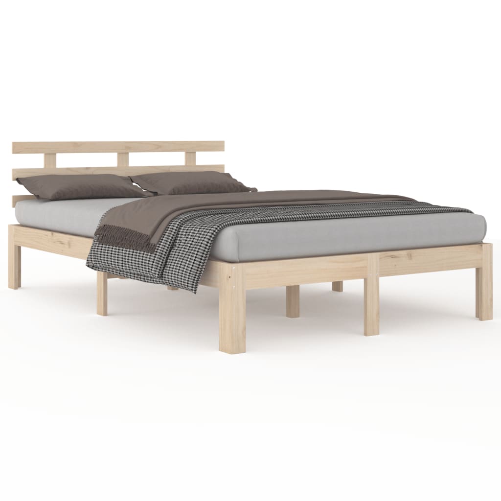 Bedframe zonder matras massief hout 120x200 cm is nu te koop bij PeponiXL, paradijselijk wonen!