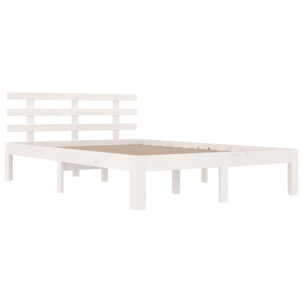 Bedframe massief hout wit 120x200 cm is nu te koop bij PeponiXL, paradijselijk wonen!