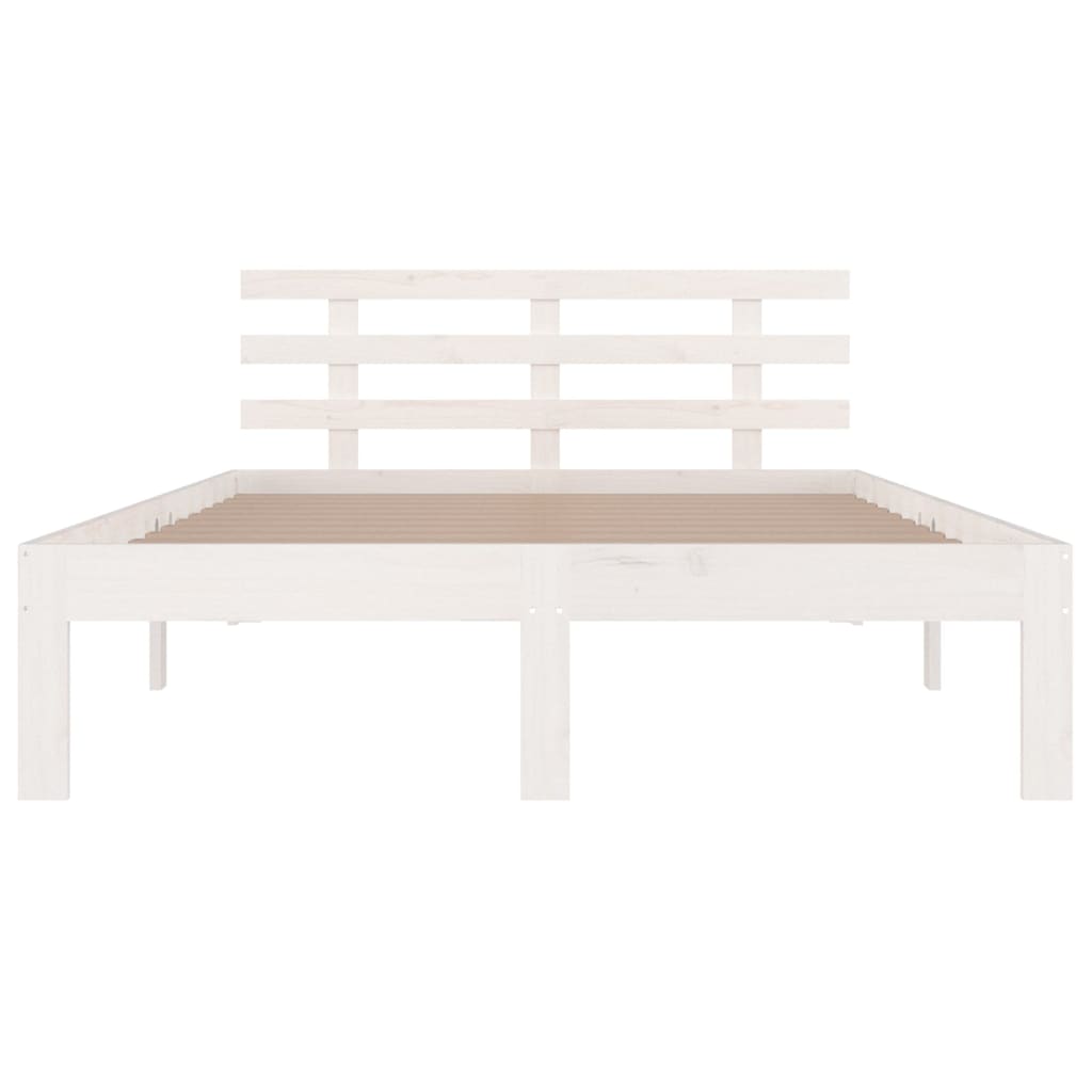 Bedframe massief hout wit 120x200 cm is nu te koop bij PeponiXL, paradijselijk wonen!