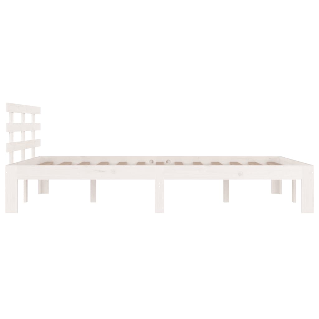 Bedframe massief hout wit 120x200 cm is nu te koop bij PeponiXL, paradijselijk wonen!