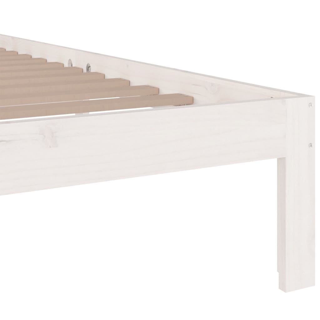 Bedframe massief hout wit 180x200 cm is nu te koop bij PeponiXL, paradijselijk wonen!