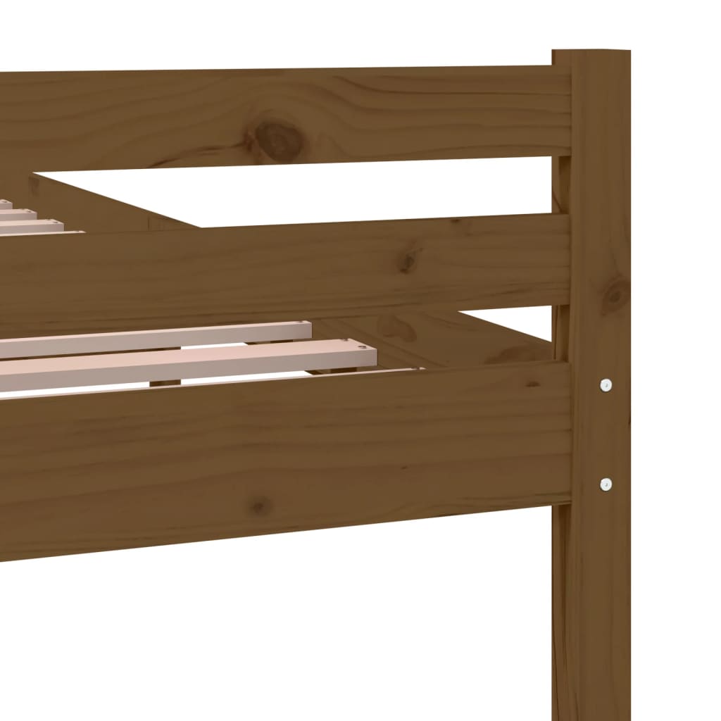 Bedframe massief hout honingbruin 75x190 cm is nu te koop bij PeponiXL, paradijselijk wonen!
