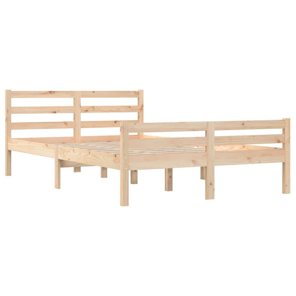 Bedframe massief hout 135x190 cm is nu te koop bij PeponiXL, paradijselijk wonen!