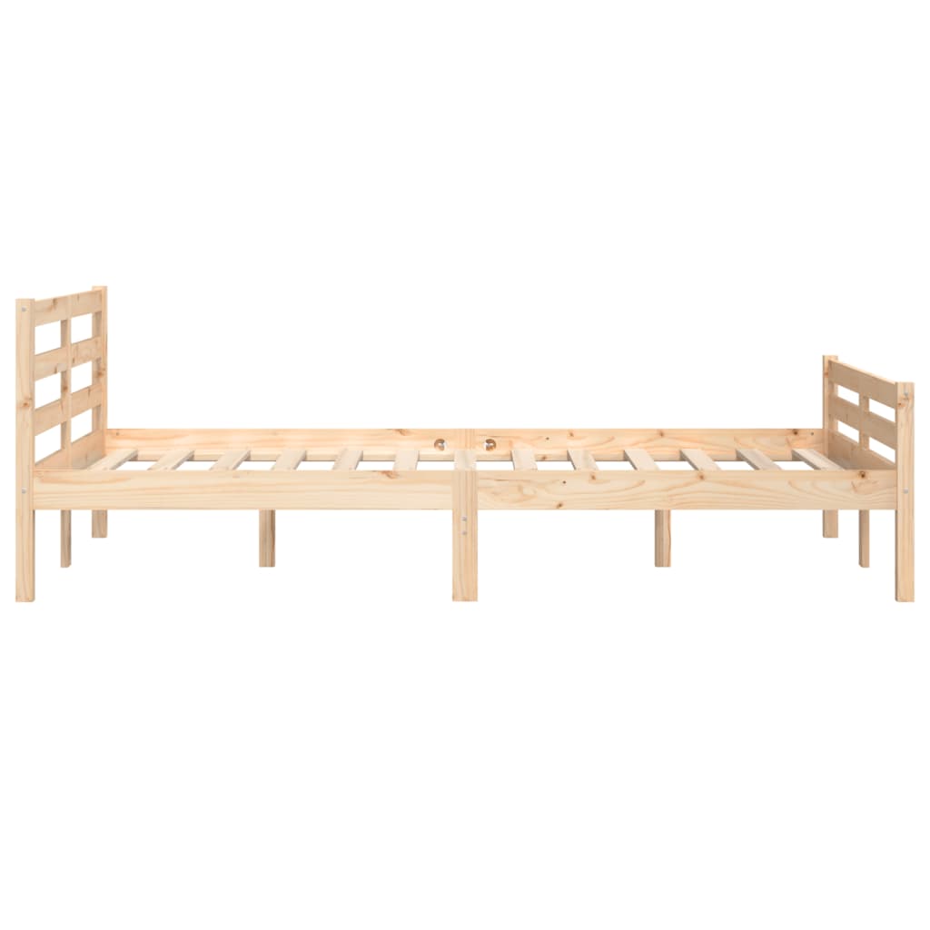 Bedframe massief hout 135x190 cm is nu te koop bij PeponiXL, paradijselijk wonen!
