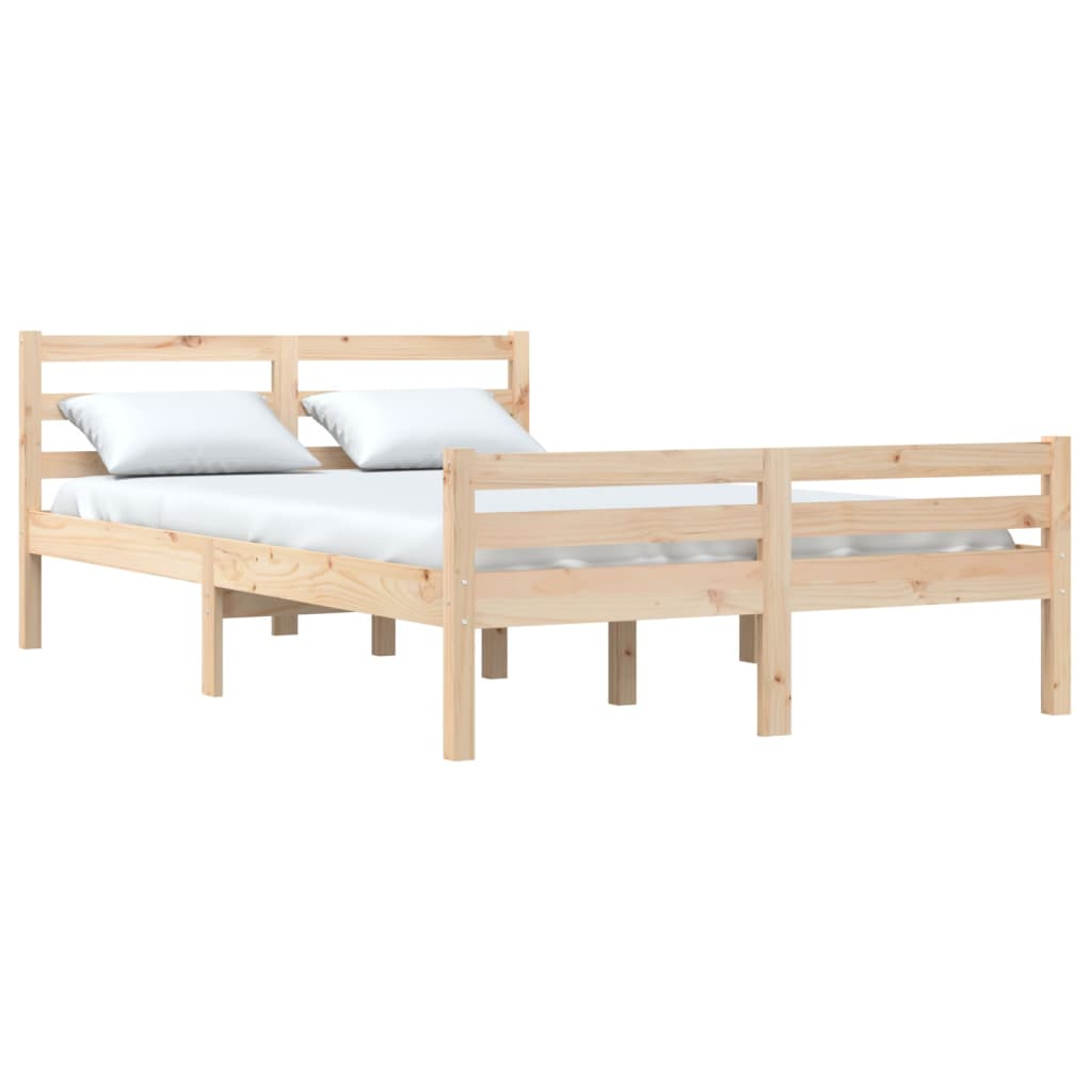 Bedframe massief hout 140x190 cm is nu te koop bij PeponiXL, paradijselijk wonen!