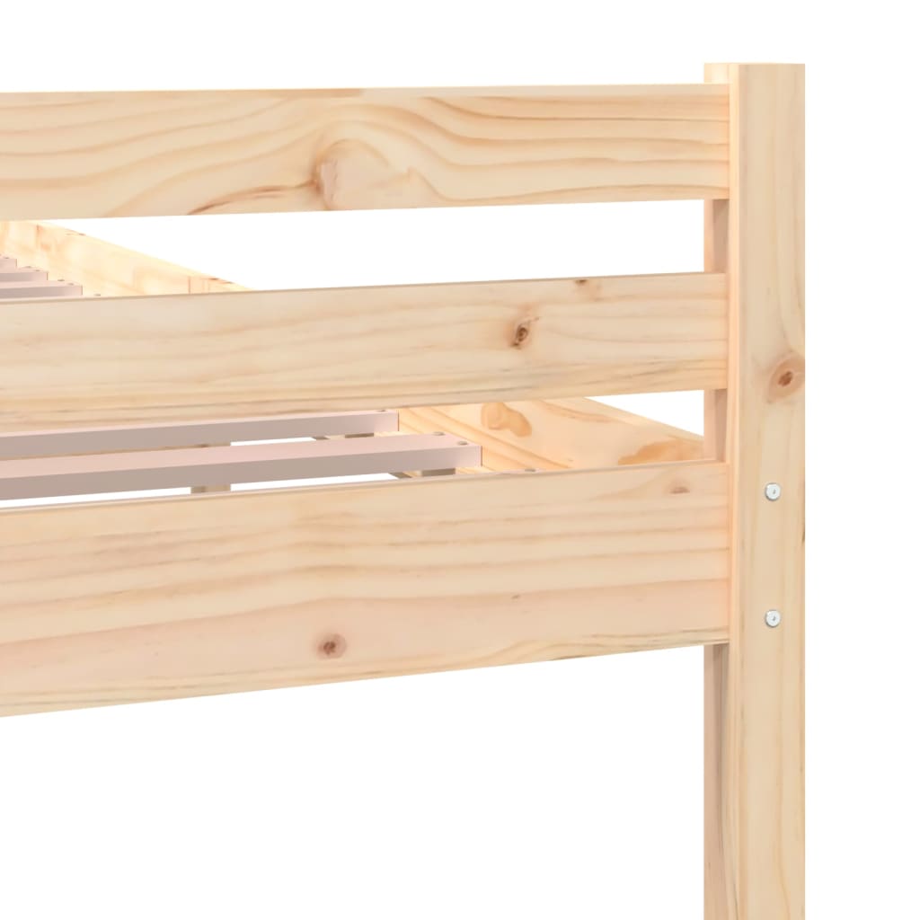 Bedframe massief hout 140x190 cm is nu te koop bij PeponiXL, paradijselijk wonen!