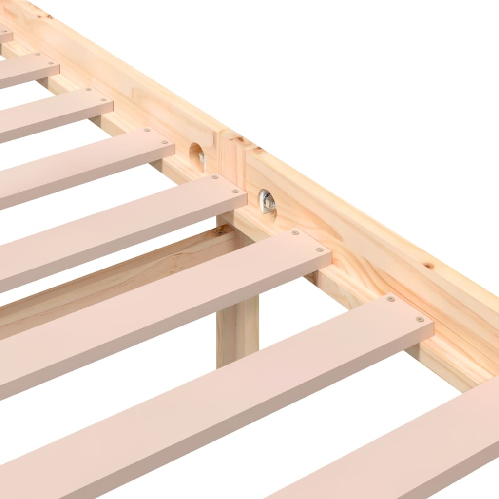 Bedframe massief hout 140x190 cm is nu te koop bij PeponiXL, paradijselijk wonen!