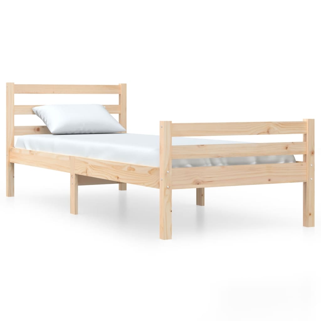Bedframe massief hout 100x200 cm is nu te koop bij PeponiXL, paradijselijk wonen!
