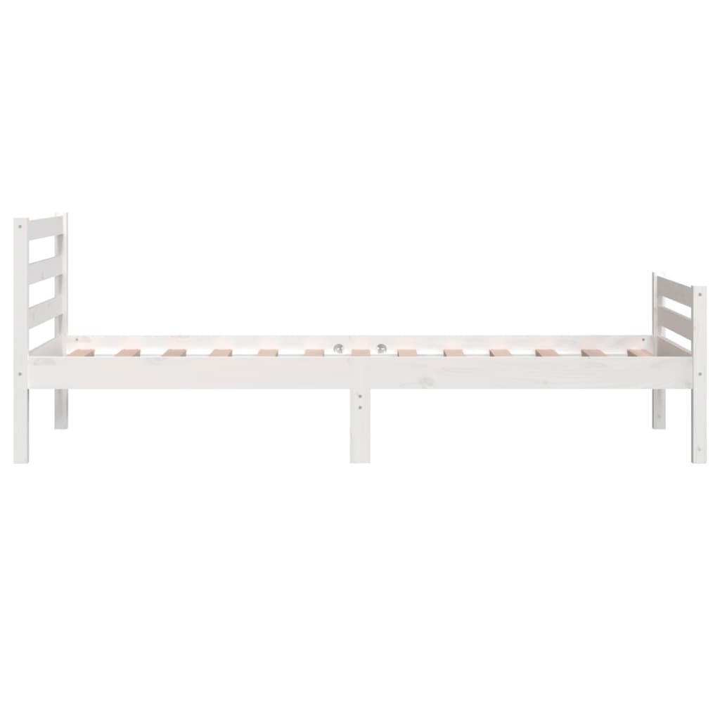 Bedframe massief hout wit 100x200 cm is nu te koop bij PeponiXL, paradijselijk wonen!