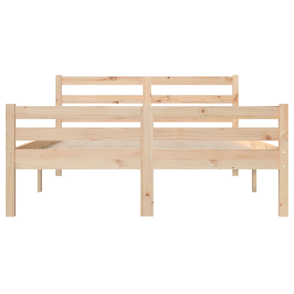 Bedframe zonder matras massief hout 140x200 cm is nu te koop bij PeponiXL, paradijselijk wonen!