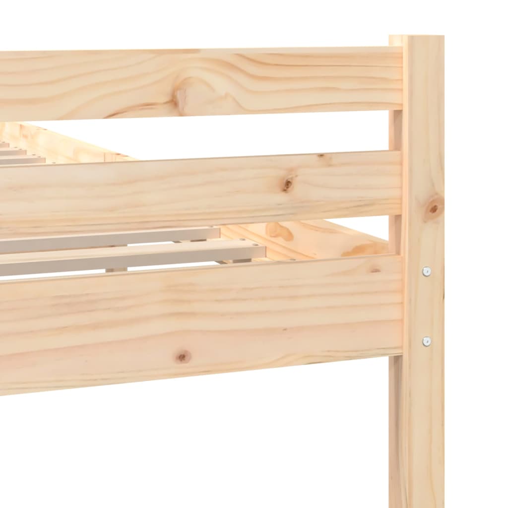 Bedframe zonder matras massief hout 140x200 cm is nu te koop bij PeponiXL, paradijselijk wonen!