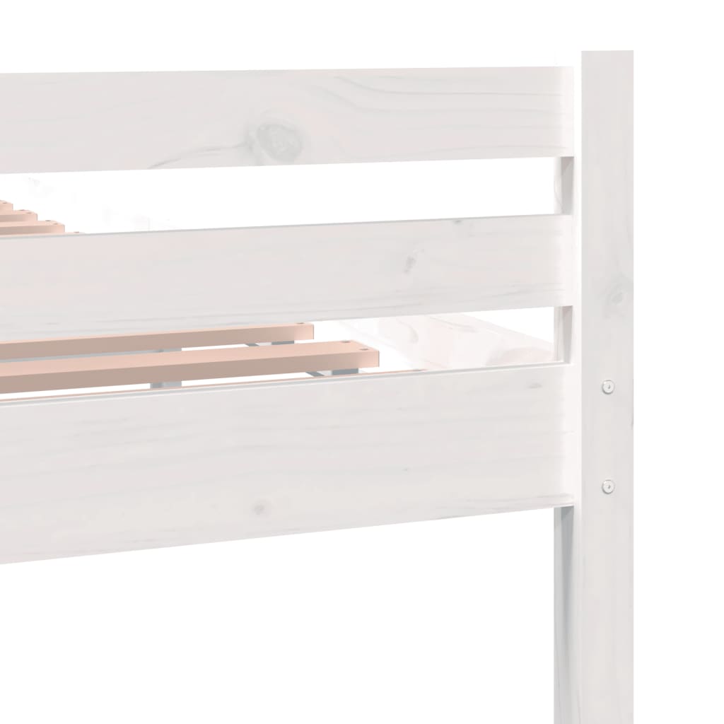 Bedframe massief hout wit 140x200 cm is nu te koop bij PeponiXL, paradijselijk wonen!