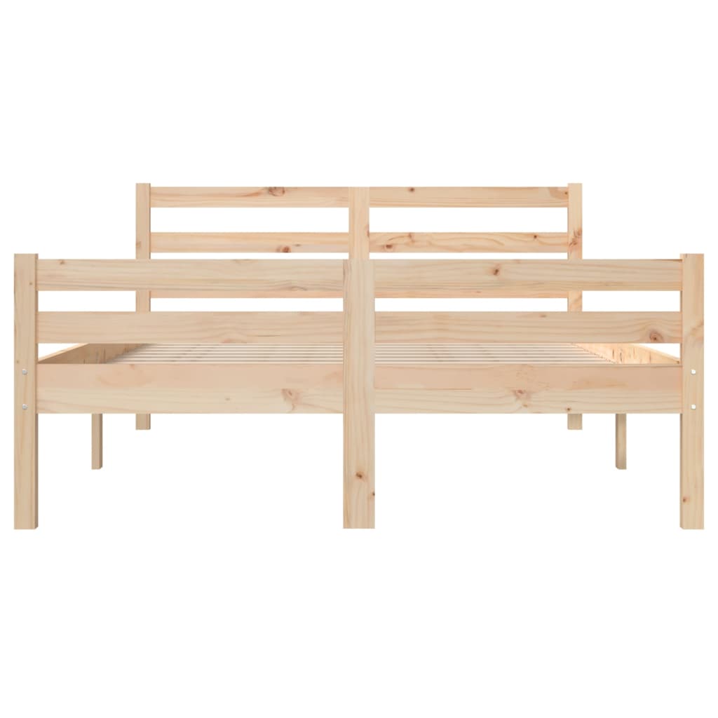 Bedframe massief hout 150x200 cm is nu te koop bij PeponiXL, paradijselijk wonen!