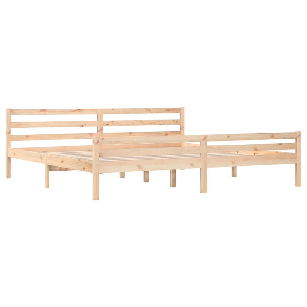 Bedframe zonder matras massief hout 200x200 cm is nu te koop bij PeponiXL, paradijselijk wonen!