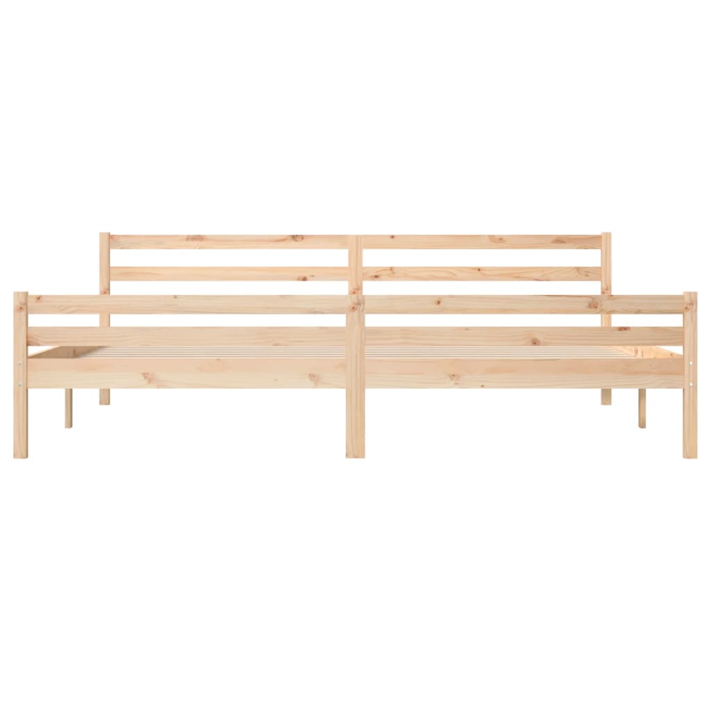 Bedframe zonder matras massief hout 200x200 cm is nu te koop bij PeponiXL, paradijselijk wonen!