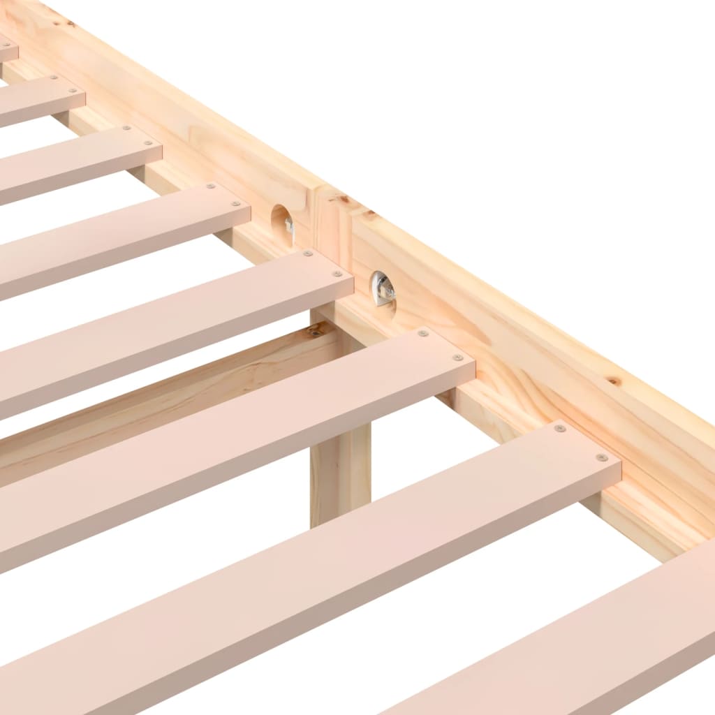 Bedframe zonder matras massief hout 200x200 cm is nu te koop bij PeponiXL, paradijselijk wonen!