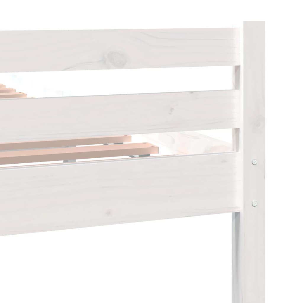 Bedframe massief hout wit 200x200 cm is nu te koop bij PeponiXL, paradijselijk wonen!